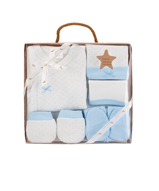 Set nacimiento bebe azul