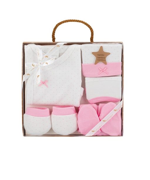Set nacimiento bebe rosa