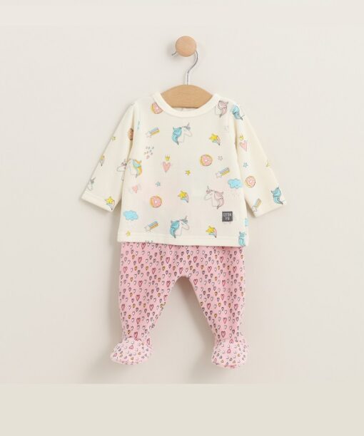 Primera puesta bebe invierno Jubon y polaina tundosado Bamboo