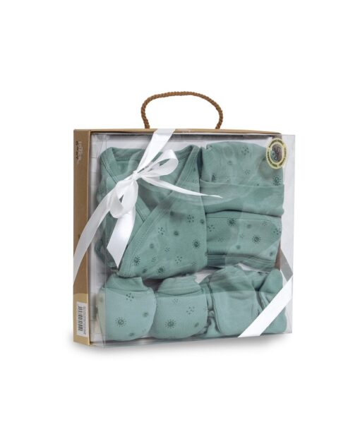 Set para nacimiento verde