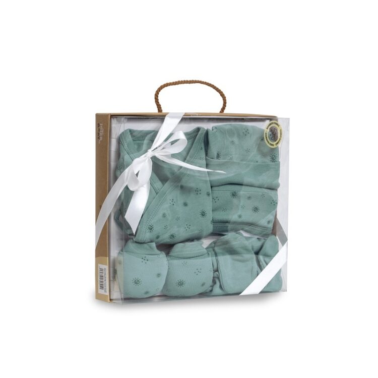 Set para nacimiento verde