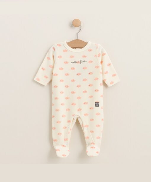 Pijama bebe estampado rosa