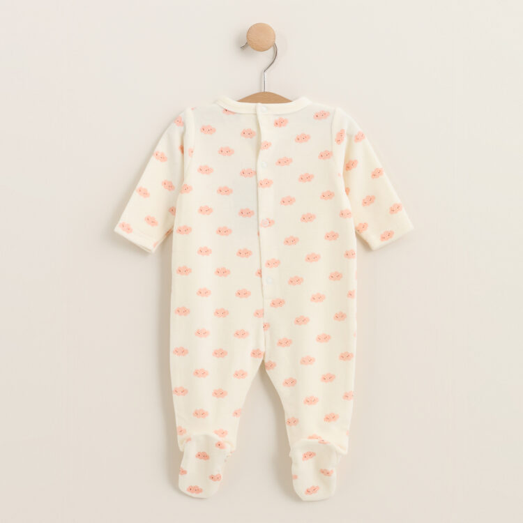 Pijama bebe estampado rosa