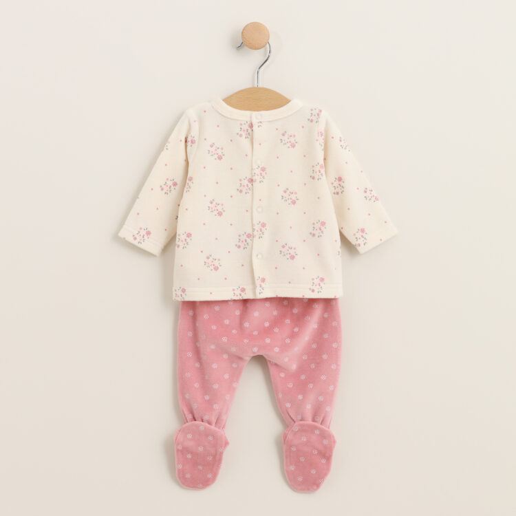 Pijama para bebe rosa