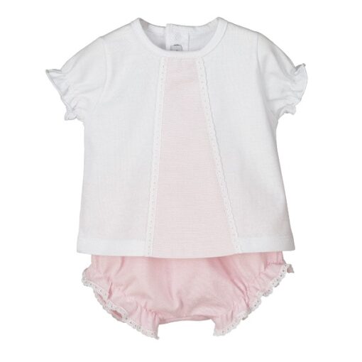 Conjunto rosa verano para bebe
