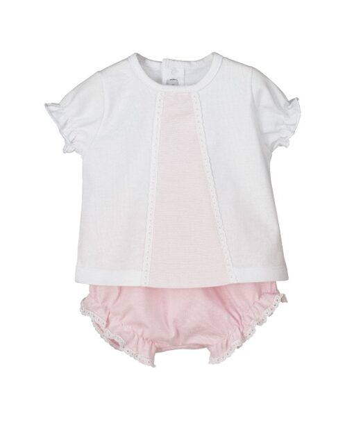 Conjunto rosa verano para bebe