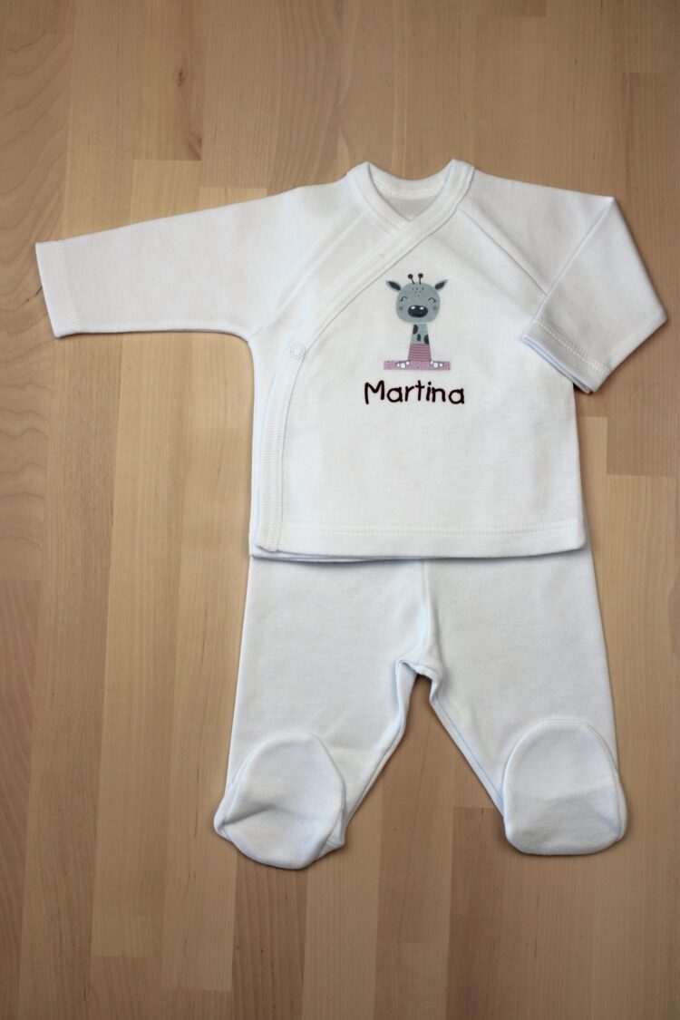 Conjunto Personalizado Jirafa Rosa