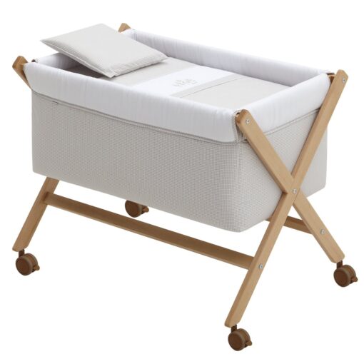 Minicuna Tijera Madera Mini Windsord Crudo/Natural 55X87X74 Cm