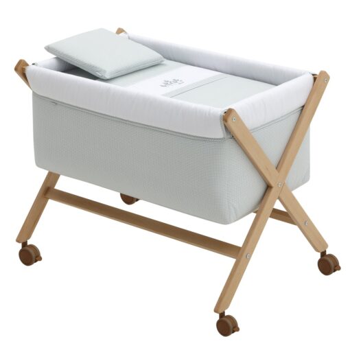 Minicuna Tijera Madera Mini Windsord Mint/Natural 55X87X74 Cm