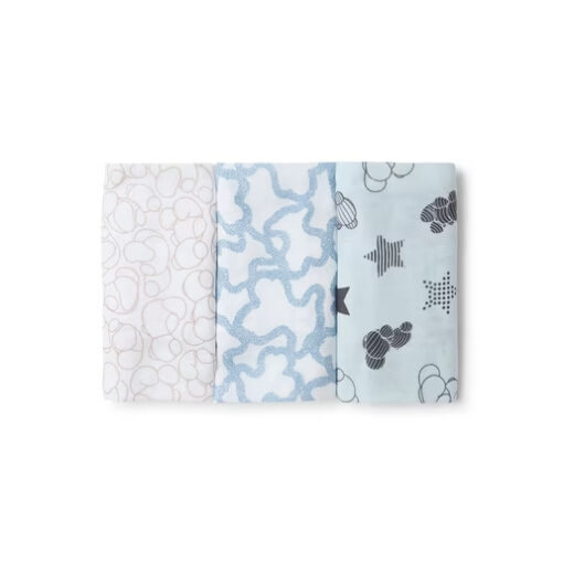 Muselina pack de 3 Tous Azul