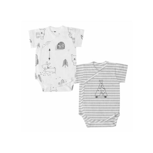 Pack de 2 bodys Manga Corta para Bebé Indian