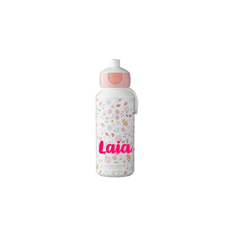 BOTELLA CAMPUS POP-UP 400 ML FLORES Y MARIPOSAS - Imagen 2
