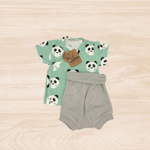 Conjunto manga corta y ranita TOMY MINT