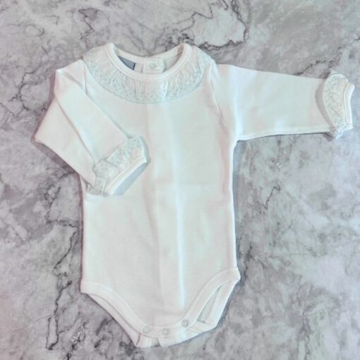 Body cuello batista azul celeste