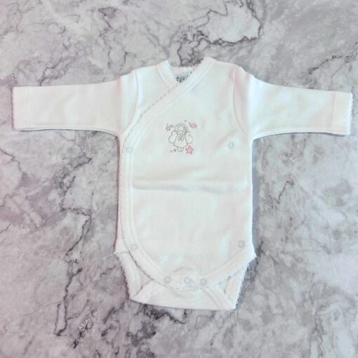 Body cruzado prematuro angelito rosa