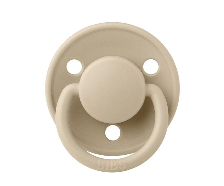 2 Chupetes BIBS De Lux Vainilla/Peach Silicona - Imagen 8