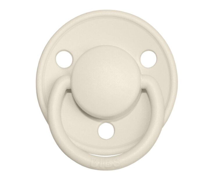 2 Chupetes BIBS De Lux Ivory/Baby Pink Silicona - Imagen 8