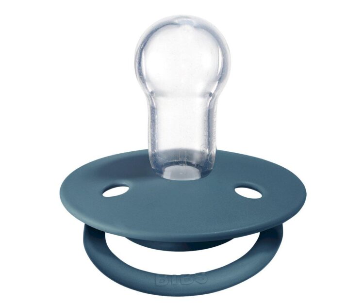 2 Chupetes BIBS De Lux Mustard/Petrol Silicona - Imagen 4