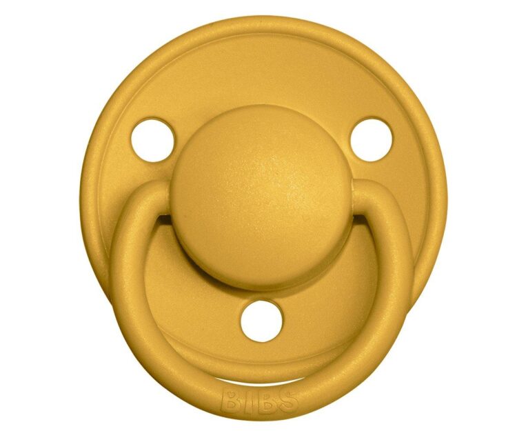 2 Chupetes BIBS De Lux Mustard/Petrol Silicona - Imagen 5