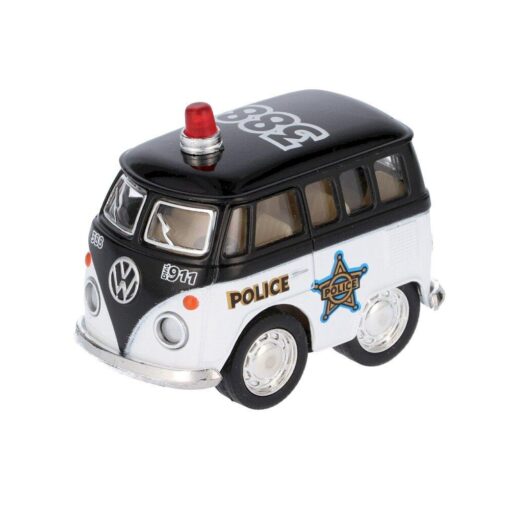 Mini Furgoneta Policia Negra