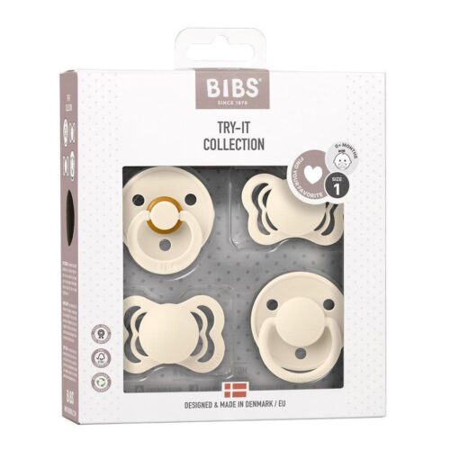 Pack Chupetes BIB Try-It Ivory