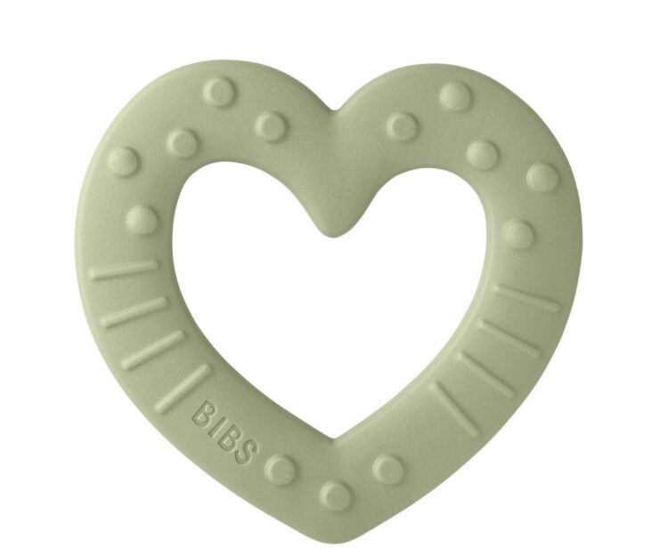 Mordedor BIBS Baby Bitie Corazón Sage - Imagen 5