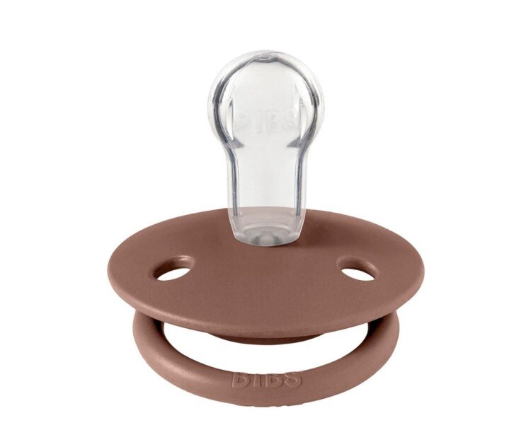 2 Chupetes BIBS De Lux Woodchuck/Blush Silicona - Imagen 4