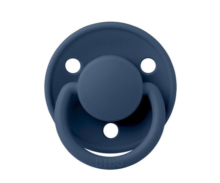 2 Chupetes BIBS De Lux Cloud/Steel Blue Silicona - Imagen 4