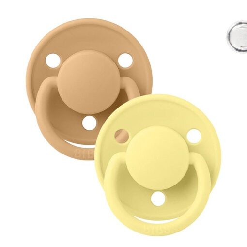 2 Chupetes BIBS De Lux Desert Sand/Sunshine