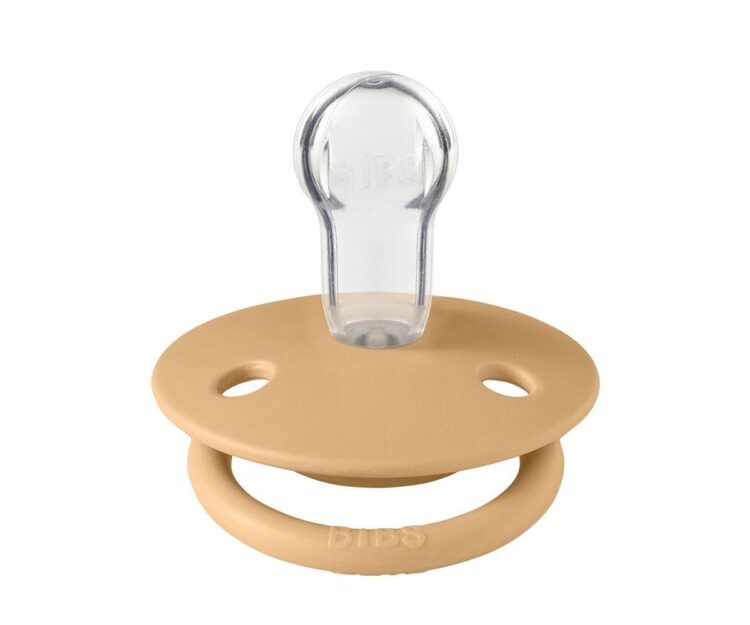 2 Chupetes BIBS De Lux Desert Sand/Sunshine - Imagen 3