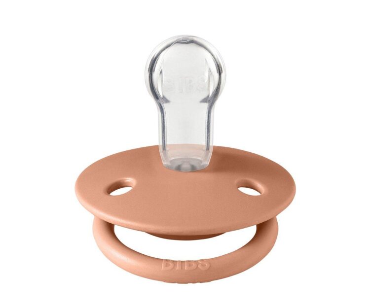 2 Chupetes BIBS De Lux Pink Plum/Peach - Imagen 2