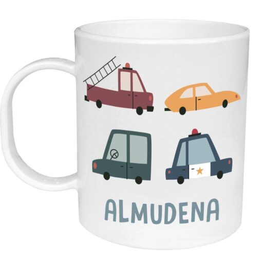 Taza de Plástico Personalizada Vintage Cars