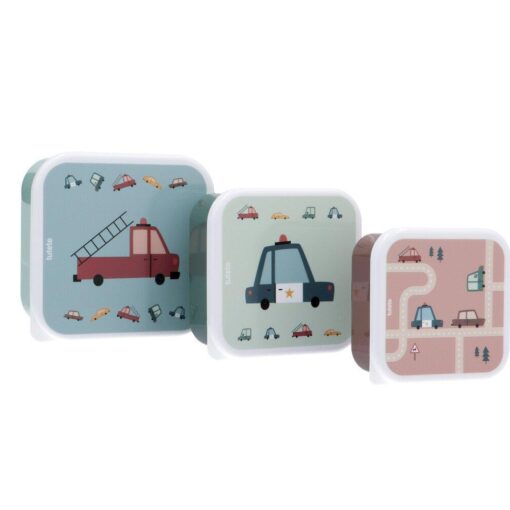 3 Cajas Almuerzo Vintage Cars