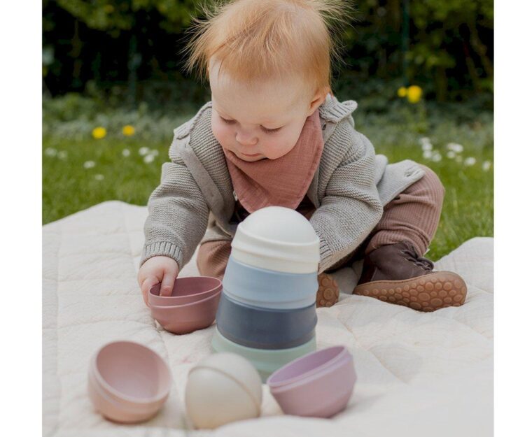 Tentetieso Apilable BIBS Wobbly Pastel Rainbow - Imagen 6