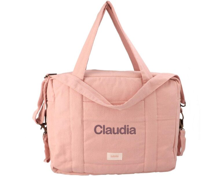 Bolso Carro Bebé Cotton Rosa Personalizable - Imagen 3