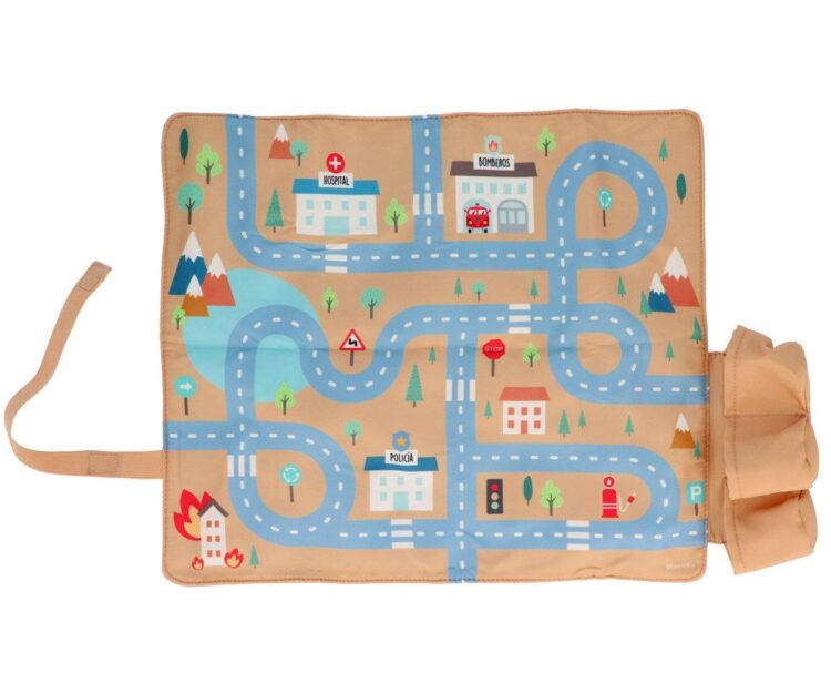Juego Mantel con Circuito Mostaza + 3 Coches - Imagen 6