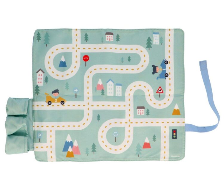 Juego Mantel con Circuito Menta + 3 Coches Rosa - Imagen 5