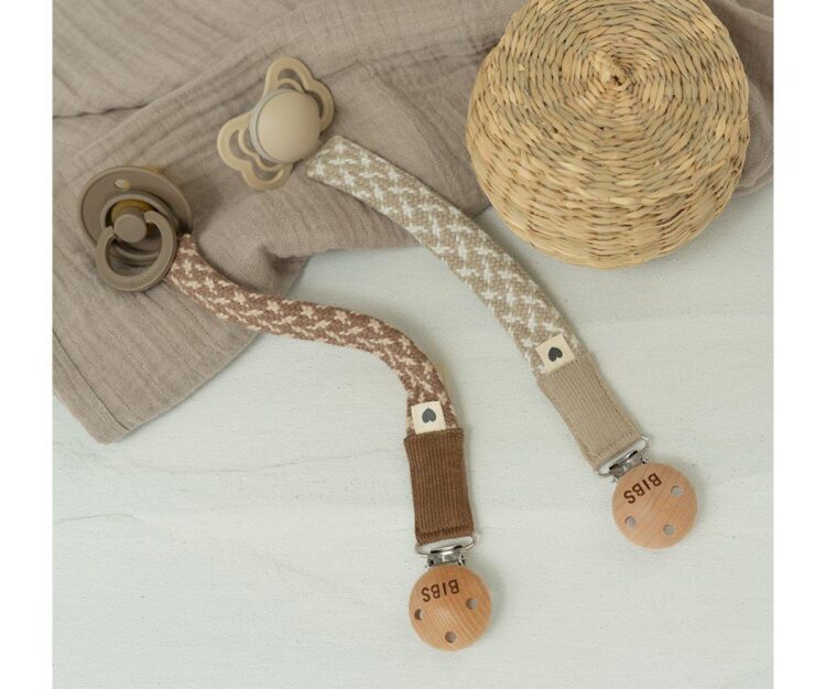 Chupetero BIBS Trenzado Ivory/Vanilla - Imagen 2