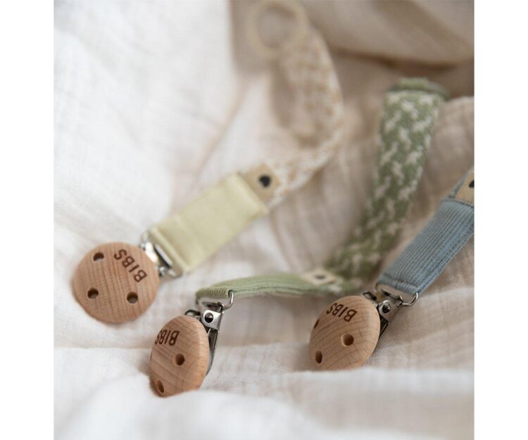 Chupetero BIBS Trenzado Ivory/Vanilla - Imagen 3