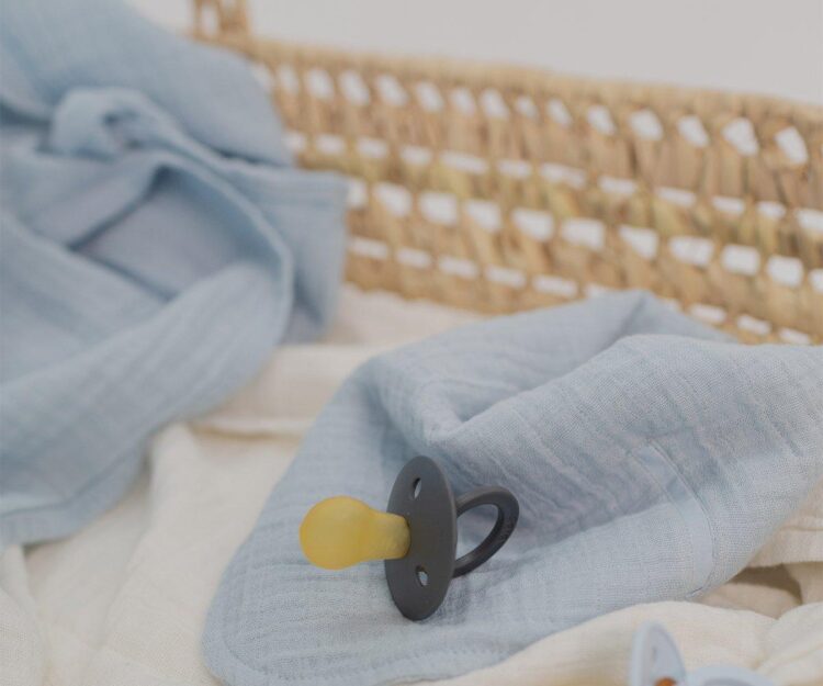 2 Trapitos Muselinas BIBS Baby Blue - Imagen 2