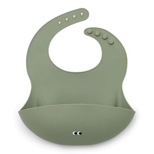 Babero de Silicona Dusty Olive