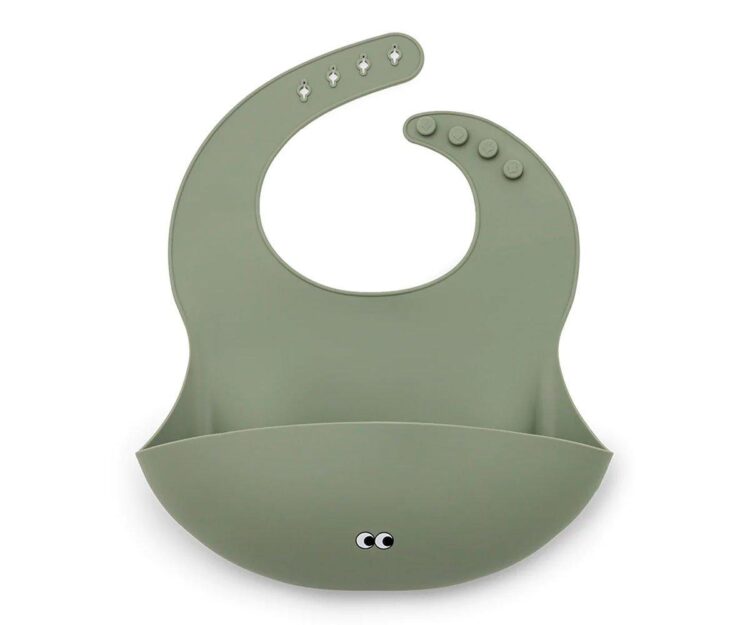 Babero de Silicona Dusty Olive