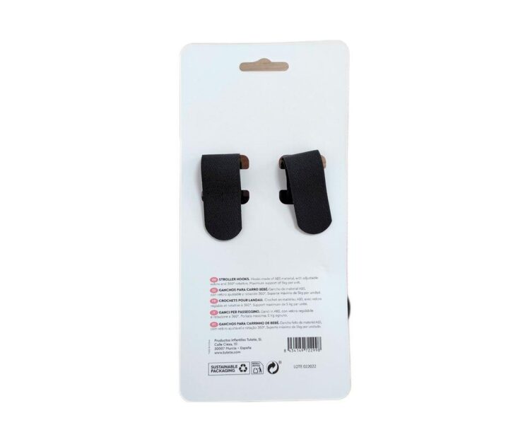 2 Ganchos para Silla de Paseo Negros - Imagen 2