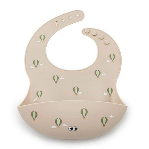 Babero Silicona Little Hot Air Balloon