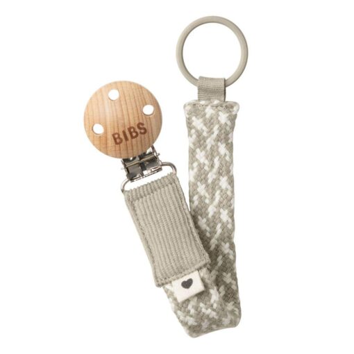 Chupetero BIBS Trenzado Sand/Ivory
