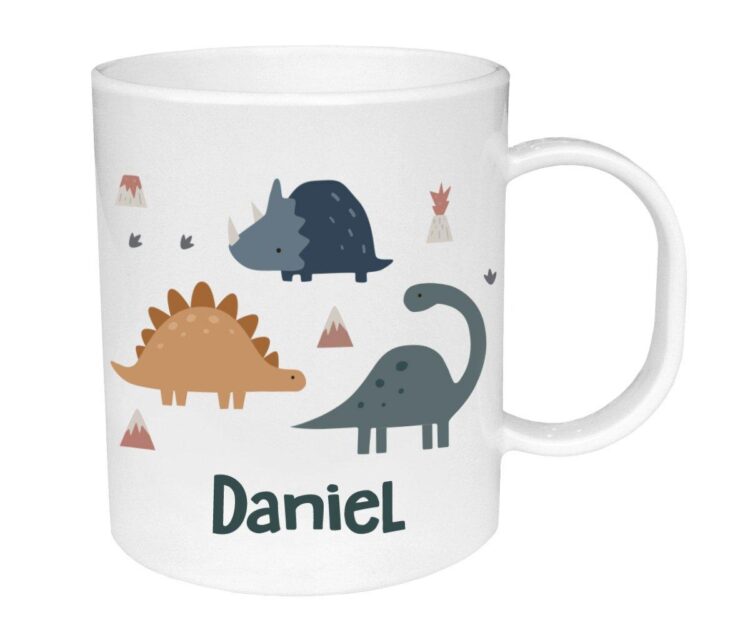 Taza de Plástico Personalizada Dinos World - Imagen 2