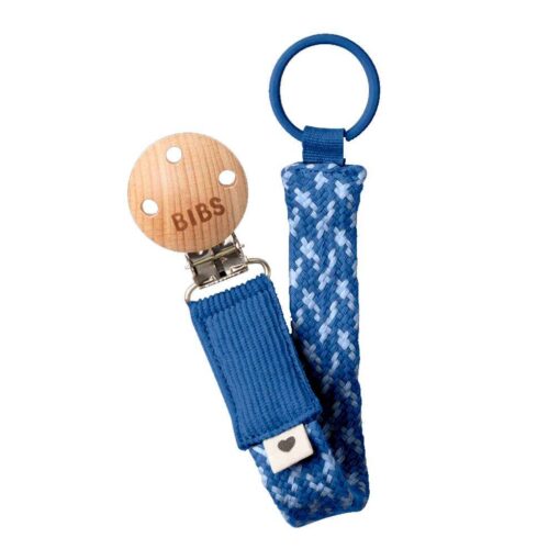 Chupetero BIBS Trenzado Cornflower/Dusty Blue