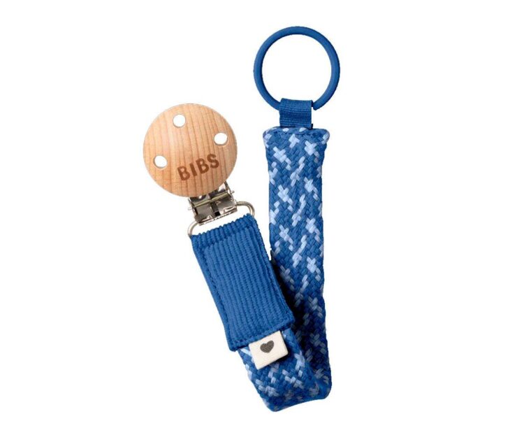 Chupetero BIBS Trenzado Cornflower/Dusty Blue