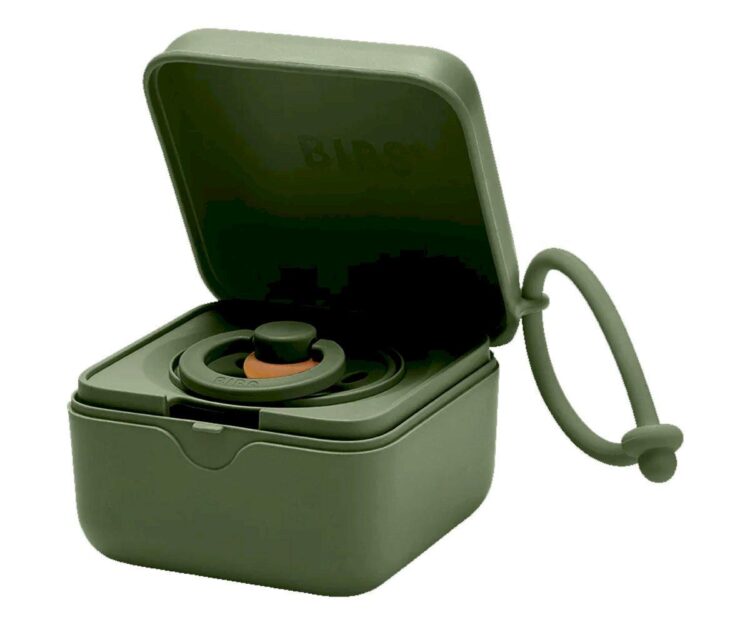 Portachupetes BIBS Hunter Green - Imagen 2