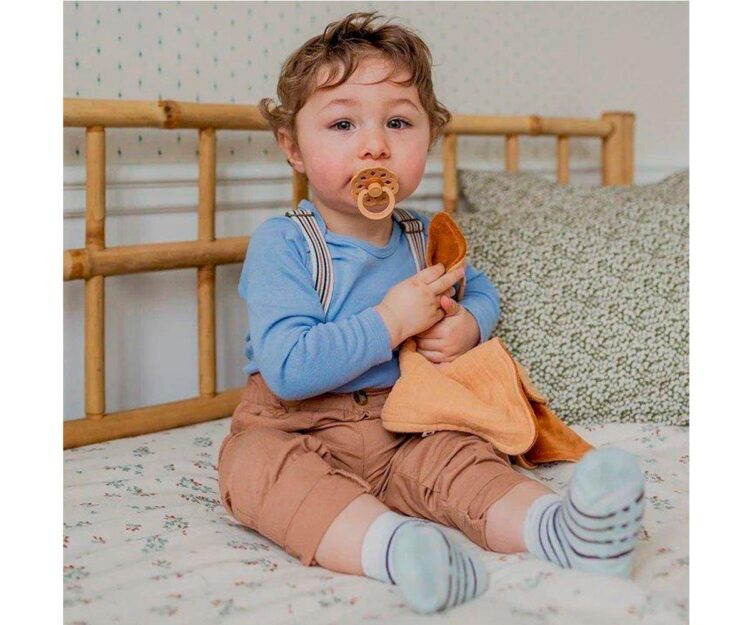Doudou Kangaroo BIBS Dusty Pink - Imagen 2
